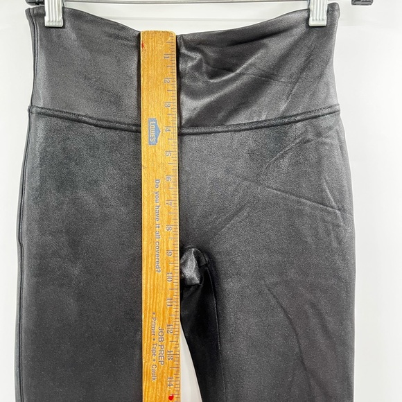 Spanx Leggings Womens M Faux Leather Black Skinny Mid-Rise - Picture 7 of 9